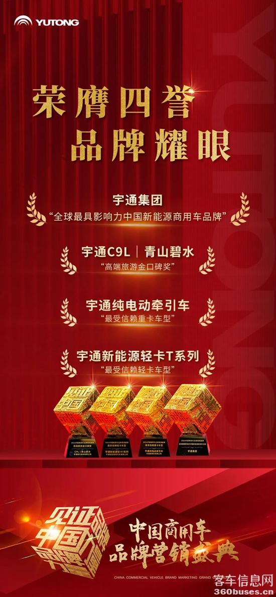 榮譽(yù)+4，宇通再攬行業(yè)大獎(jiǎng)！