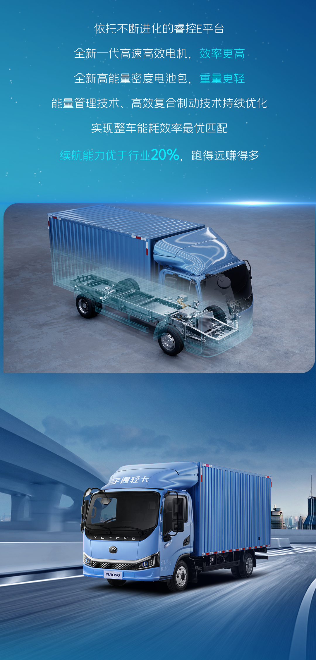 一圖看懂宇通輕卡上市新品！