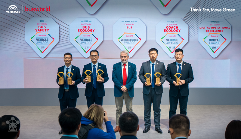 宇通客車在2025年比利時車展發布“車電同壽”技術，并斬獲七項重磅大獎